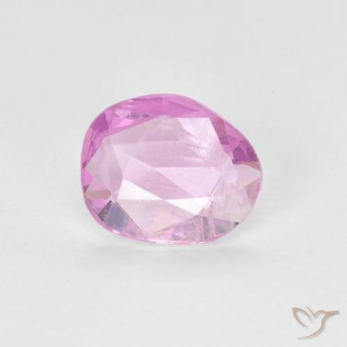0.58ct 天然 中粉红色 蓝宝石, 花式切割, VVS