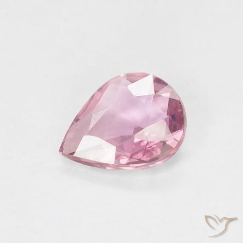 0.45ct 天然 艳粉色 蓝宝石, 梨形, VVS