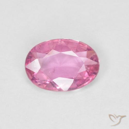 0.60ct 天然 艳粉色 蓝宝石, 椭圆形, VS
