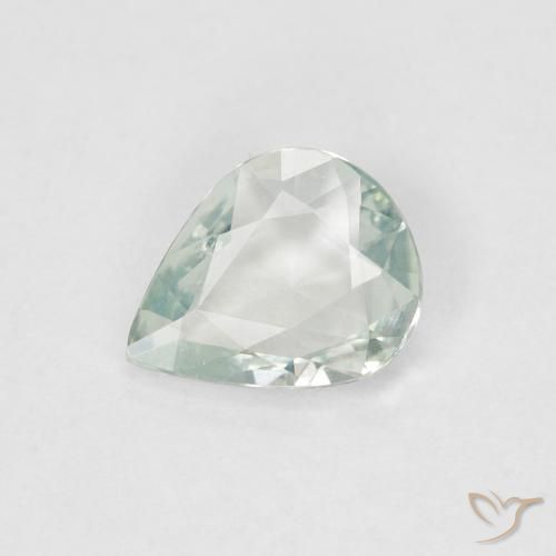 0.47ct 天然 浅绿色 蓝宝石, 梨形, VS