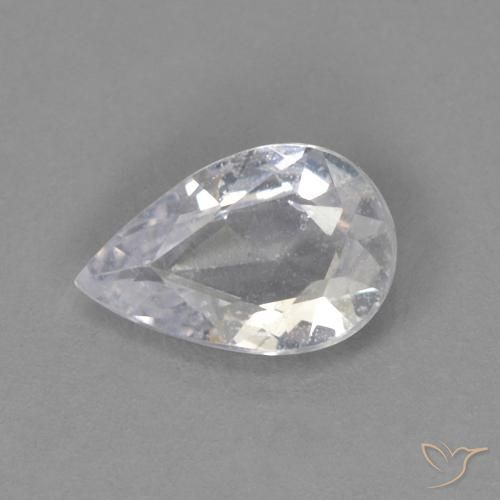 0.35ct 天然 中灰色 蓝宝石, 梨形, VS
