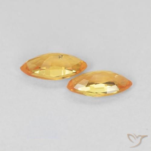 0.36克拉天然蓝宝石，榄尖形，VVS