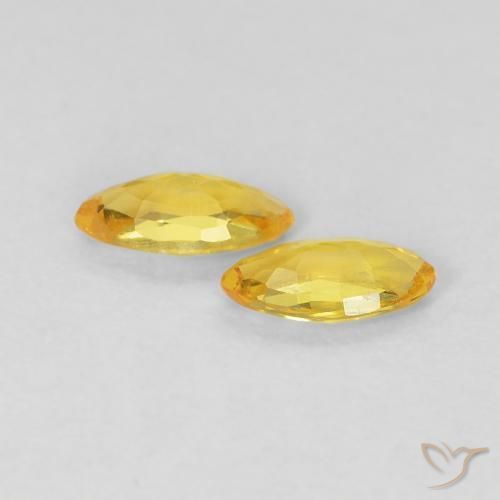 0.35克拉天然蓝宝石，榄尖形，VVS