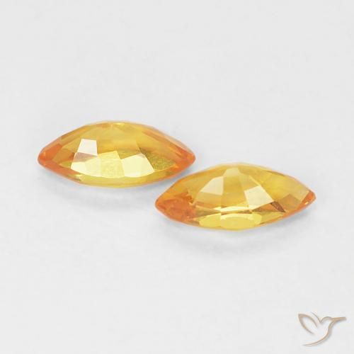 0.39克拉天然蓝宝石，榄尖形，VVS
