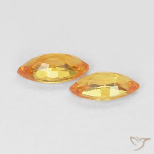 0.39克拉天然蓝宝石，榄尖形，VVS