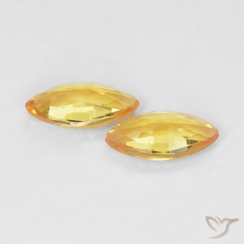 0.35克拉天然蓝宝石，榄尖形，VVS
