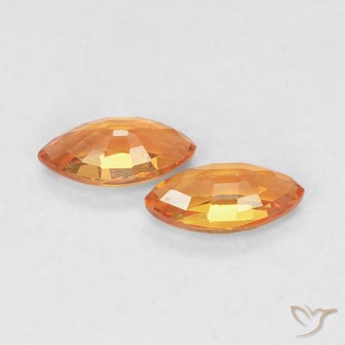 0.36克拉天然蓝宝石，榄尖形，VVS
