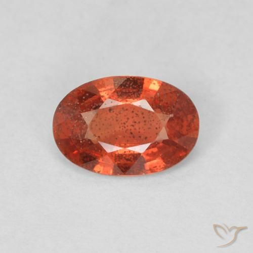 0.46ct 天然 深红色 蓝宝石, 椭圆形, VS