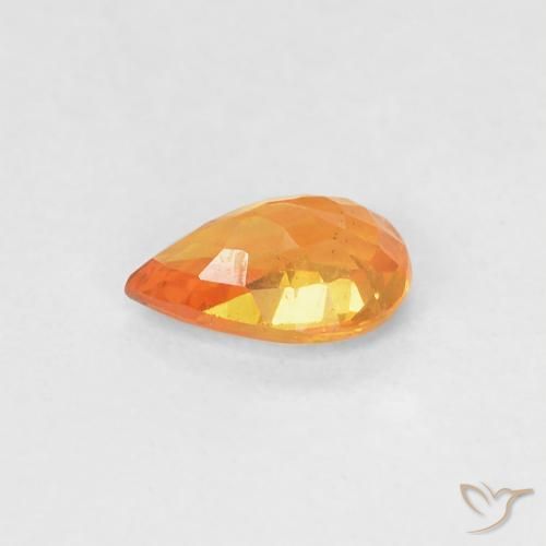 0.52克拉天然蓝宝石，梨形，VVS-VS