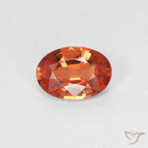 0.48ct 天然 中橙 蓝宝石, 椭圆形, VVS-VS