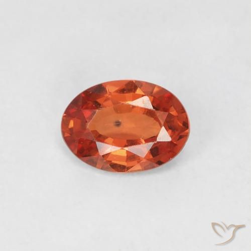 0.47ct 天然 中橙 蓝宝石, 椭圆形, VVS-VS