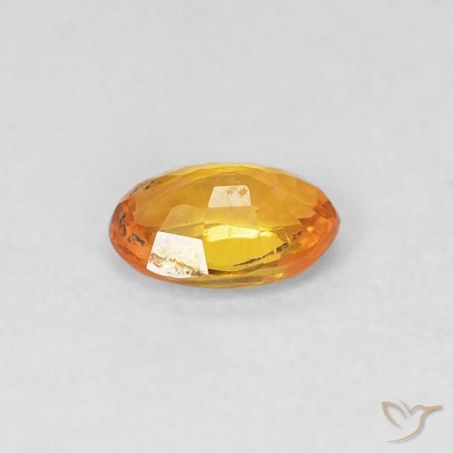 0.49克拉天然蓝宝石，椭圆形，VVS-VS