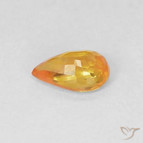 0.50克拉天然蓝宝石，梨形，VVS-VS