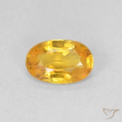 0.56ct 天然 中金 蓝宝石, 椭圆形, VVS