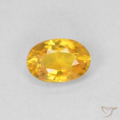 0.58ct 天然 中金 蓝宝石, 椭圆形, VVS