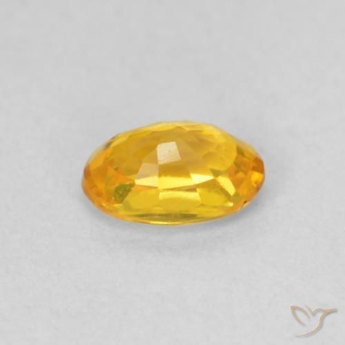 0.58克拉天然蓝宝石，椭圆形，VVS