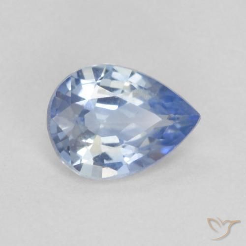 0.30ct 天然 淡蓝色 蓝宝石, 梨形, VVS-VS