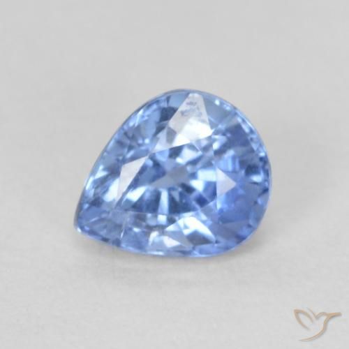 0.42ct 天然 淡蓝色 蓝宝石, 梨形, VVS-VS