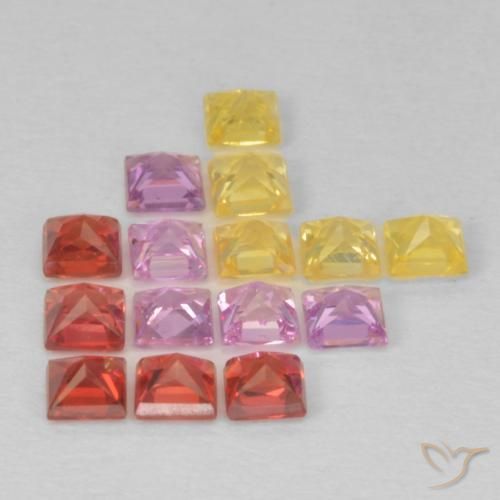 1.61克拉天然蓝宝石，正方形，VS