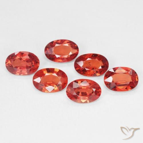 0.49ct 天然 明亮的深红色 蓝宝石, 椭圆形, VVS-VS