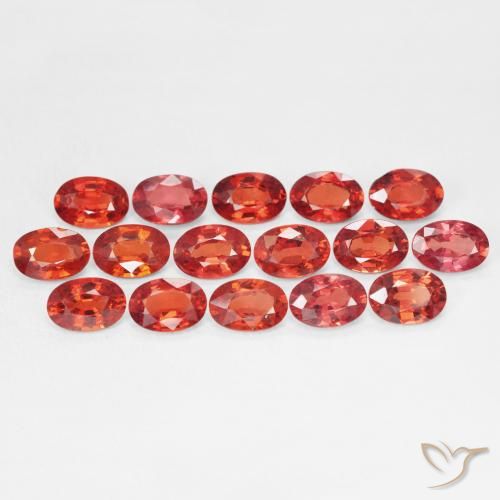 0.56ct 天然 明亮的深红色 蓝宝石, 椭圆形, VVS-VS