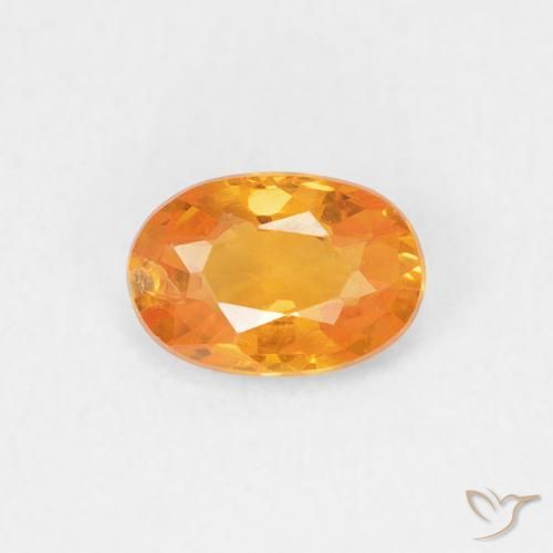 0.60ct 天然 亮橙色 蓝宝石, 椭圆形, VS