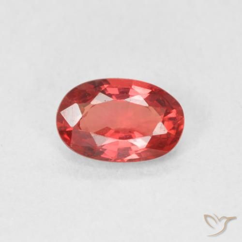 0.54ct 天然 猩红色 蓝宝石, 椭圆形, VVS-VS