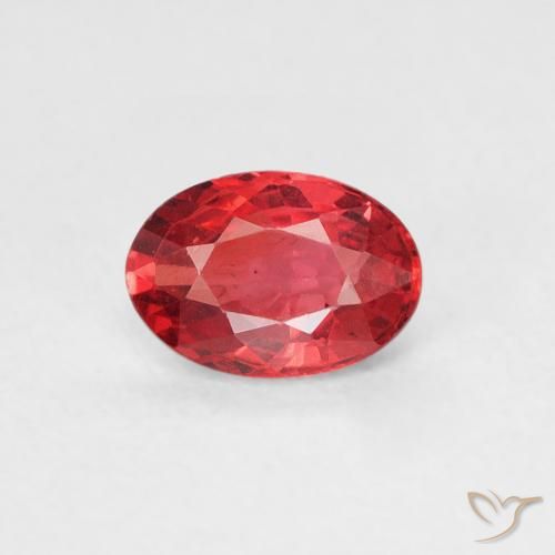 0.53ct 天然 亮红 蓝宝石, 椭圆形, VS