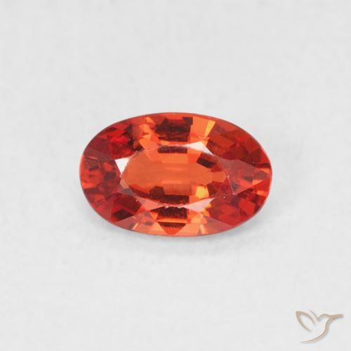 0.54ct 天然 中红 蓝宝石, 椭圆形, VVS-VS