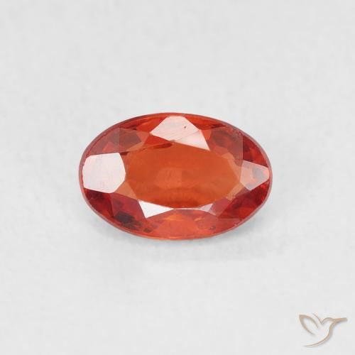 0.63ct 天然 深红色 蓝宝石, 椭圆形, VVS-VS
