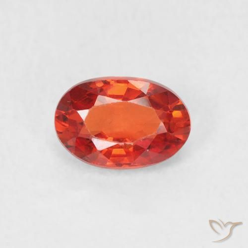 0.70ct 天然 中红 蓝宝石, 椭圆形, VVS-VS