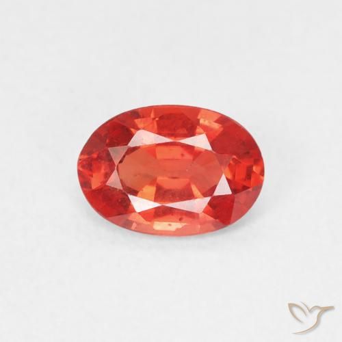 0.54ct 天然 中红 蓝宝石, 椭圆形, VS
