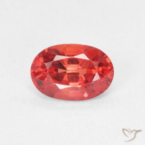 0.73ct 天然 深红色 蓝宝石, 椭圆形, VVS-VS