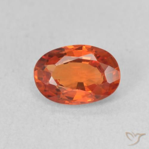 0.71ct 天然 中橙 蓝宝石, 椭圆形, VVS-VS