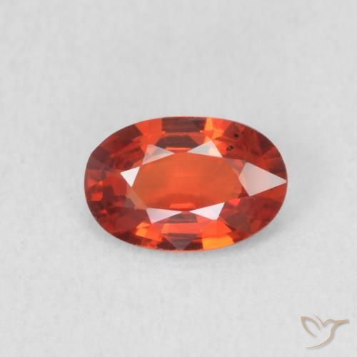0.52ct 天然 中红 蓝宝石, 椭圆形, VVS-VS