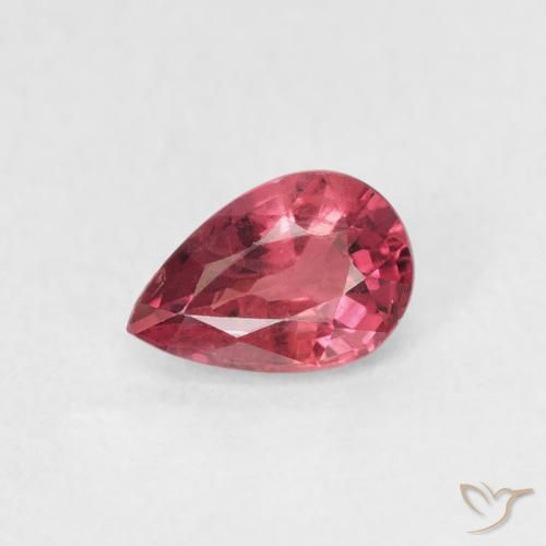 0.56ct 天然 中红 蓝宝石, 梨形, VVS-VS