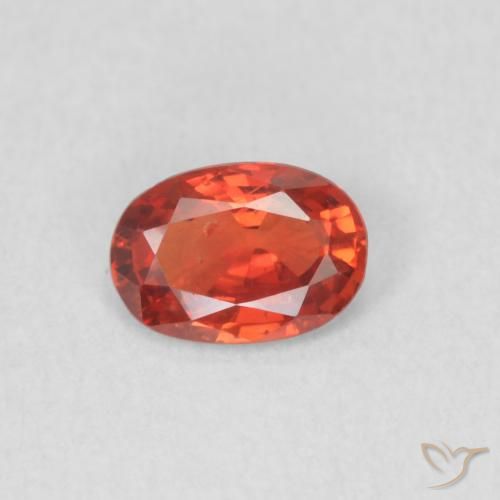 0.48ct 天然 中红 蓝宝石, 椭圆形, VS