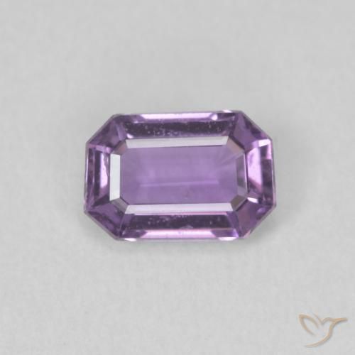 0.61ct 天然 浅葡萄紫 蓝宝石, 祖母绿式切割, VS