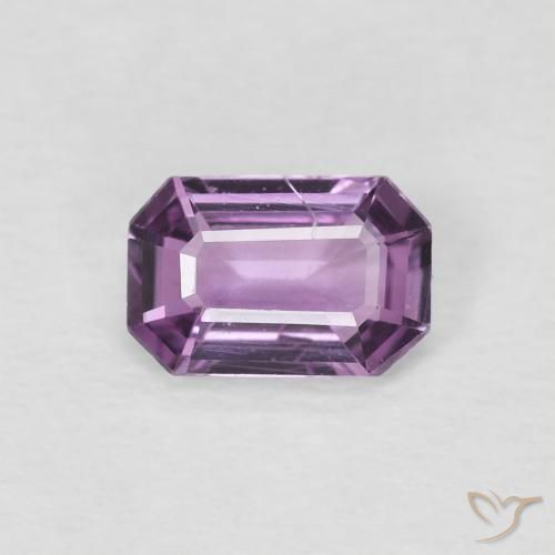 0.60ct 天然 Medium Dark-Purple 蓝宝石, 祖母绿式切割, VS-SI