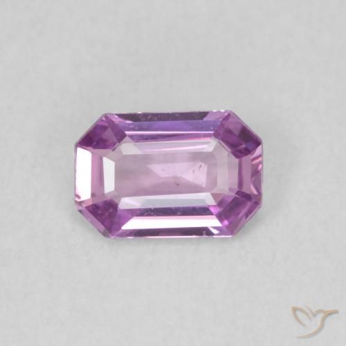 0.53ct 天然 中粉紫 蓝宝石, 祖母绿式切割, VS