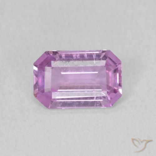 0.60ct 天然 淡紫色 蓝宝石, 祖母绿式切割, VVS-VS