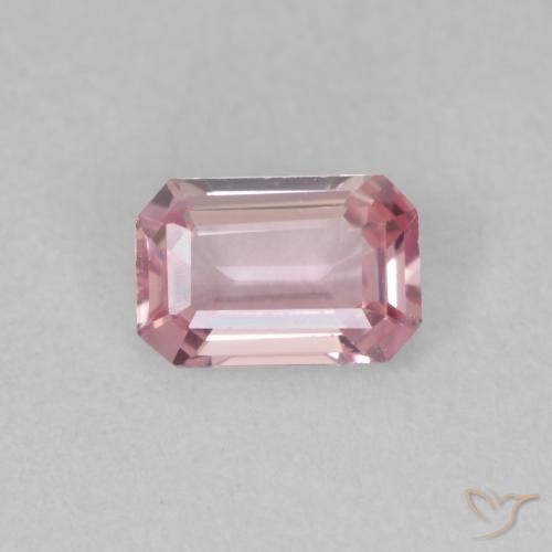 0.66ct 天然 泡泡糖粉色 蓝宝石, 祖母绿式切割, VVS