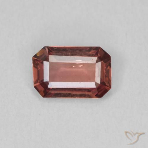 0.61ct 天然 橙粉色 蓝宝石, 祖母绿式切割, VVS-VS
