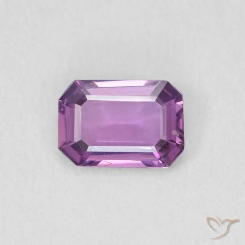 0.62ct 天然 中紫色 蓝宝石, 祖母绿式切割, VVS