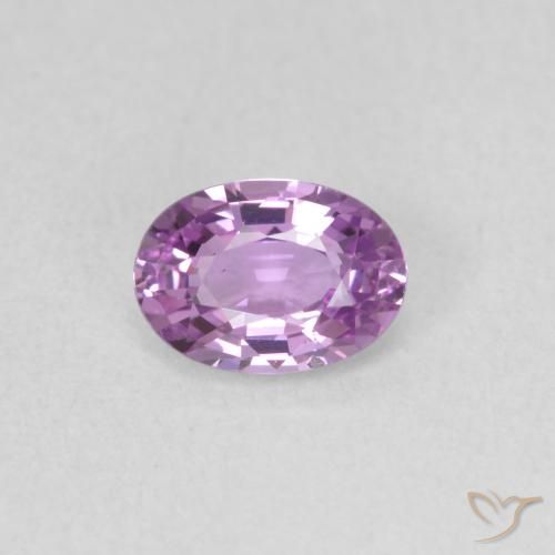 0.57ct 天然 浅紫色 蓝宝石, 椭圆形, VVS