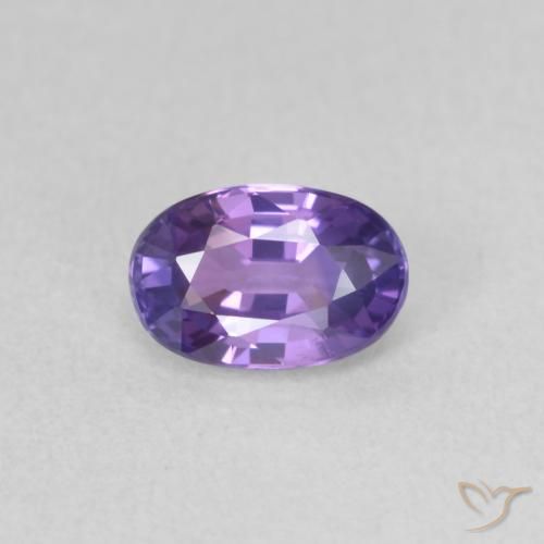 0.70ct 天然 中紫 蓝宝石, 椭圆形, VVS