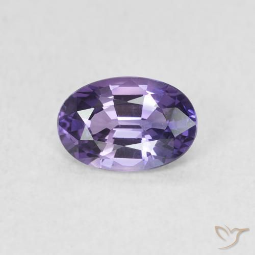 0.63ct 天然 葡萄紫 蓝宝石, 椭圆形, VVS