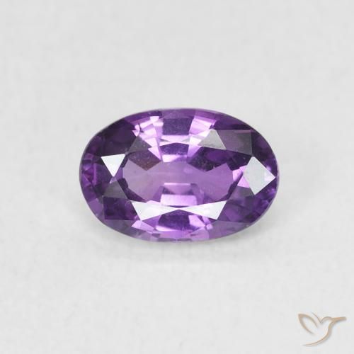 0.67ct 天然 强烈的紫罗兰色 蓝宝石, 椭圆形, VVS