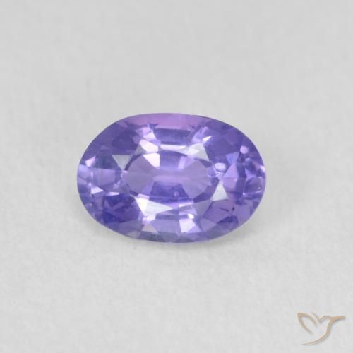0.52ct 天然 深紫色 蓝宝石, 椭圆形, VVS-VS