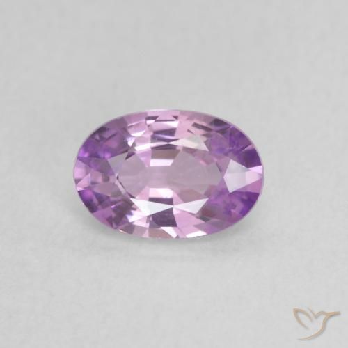 0.53ct 天然 中粉紫 蓝宝石, 椭圆形, VVS-VS